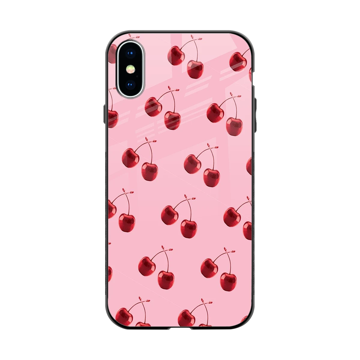 Cherries back phone cover | glass case for iphone x