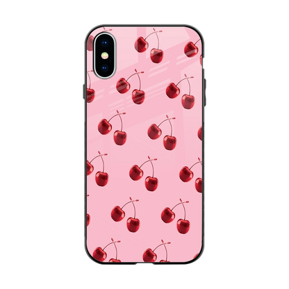 Cherries back phone cover | glass case for iphone x