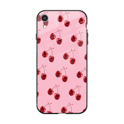 Cherries back phone cover | glass case for iphone xr