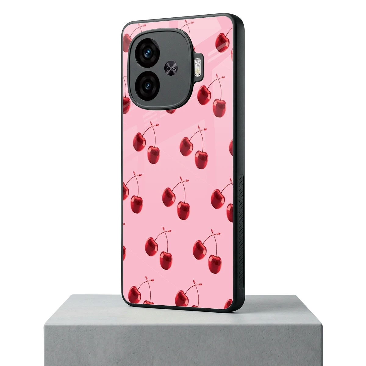 Cherries iqoo neo 10r 5g mobile cover | shockproof glass phone case