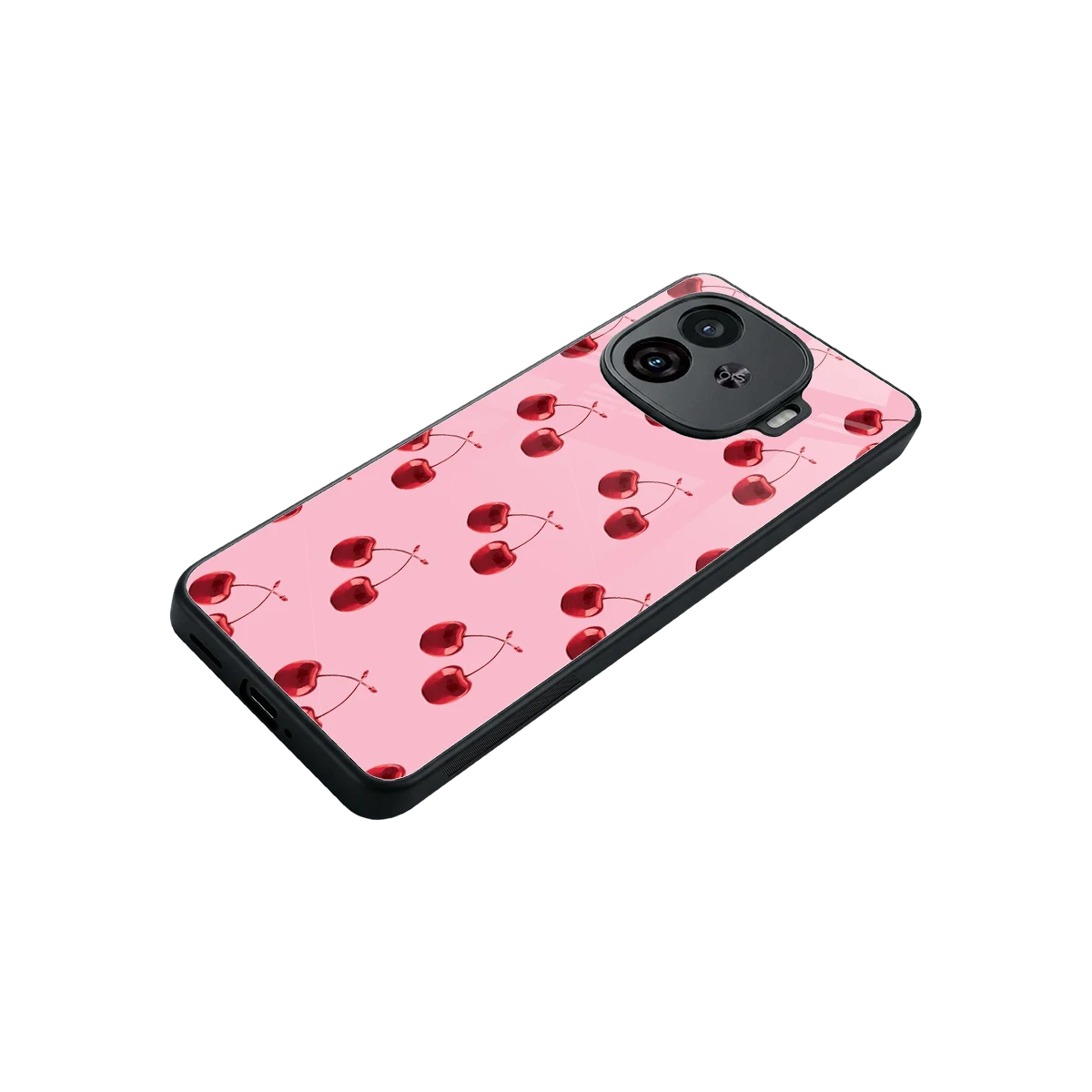 Cherries stylish phone case for iqoo neo 10r 5g | glossy glass and slim fit