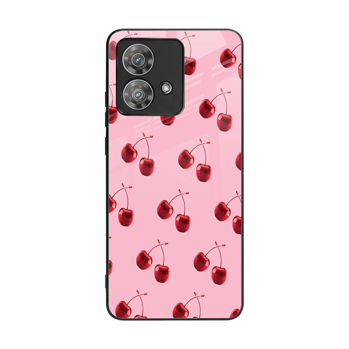 Cherries back phone cover | glass case for motorola edge 40 neo 5g
