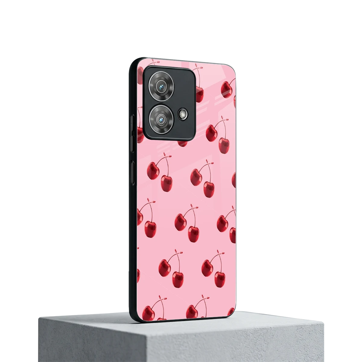 Cherries motorola edge 40 neo 5g mobile cover | shockproof glass phone case