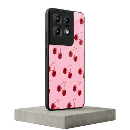 Cherries motorola edge 50 pro mobile cover | shockproof glass phone case