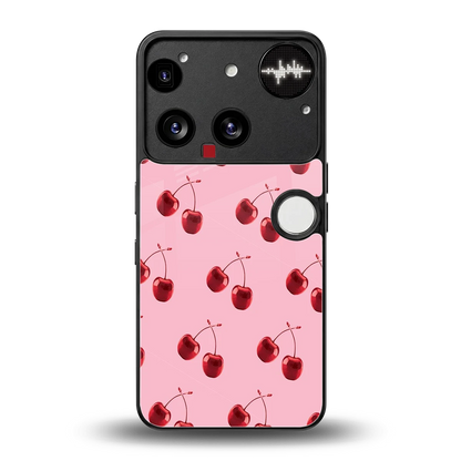 Cherries back phone cover | glass case for nothing phone 3