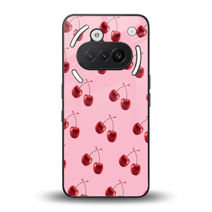 Cherries back phone cover | glass case for nothing phone 3a