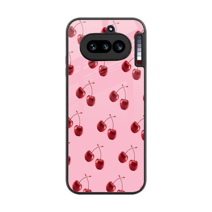 Cherries back phone cover | glass case for nothing phone 4a