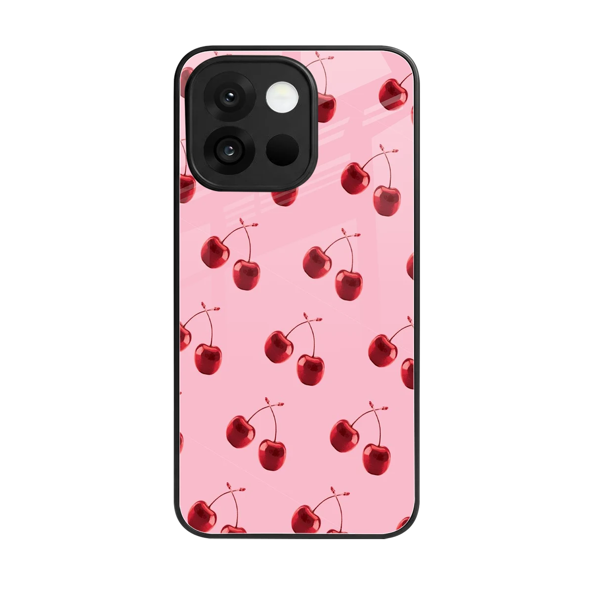Cherries back phone cover | glass case for oneplus 13s