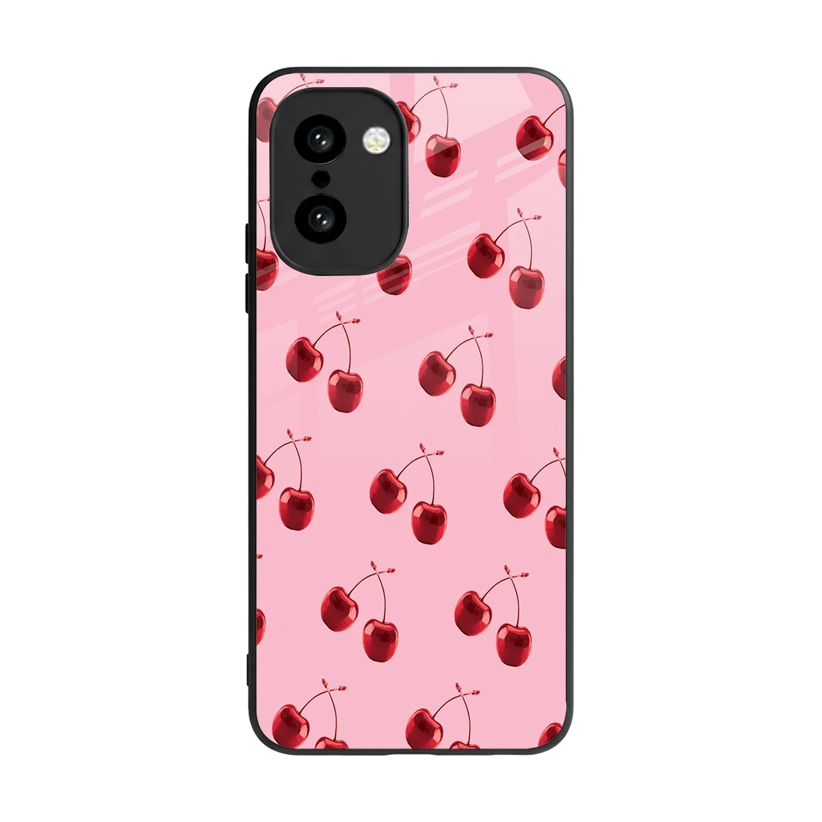 Cherries back phone cover | glass case for oneplus 15r