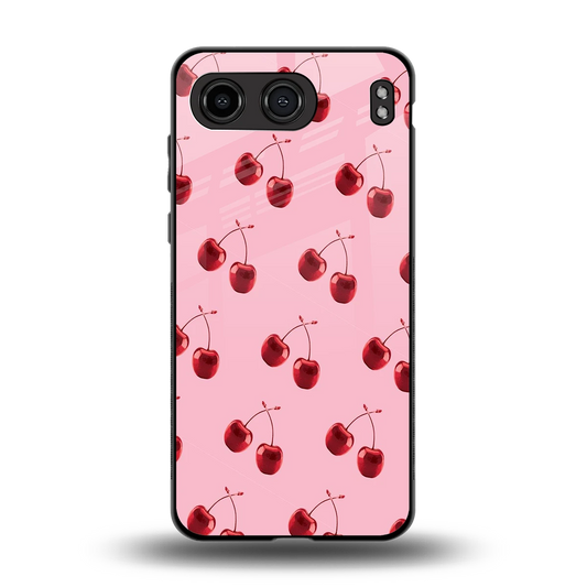 Cherries back phone cover | glass case for oneplus nord 4