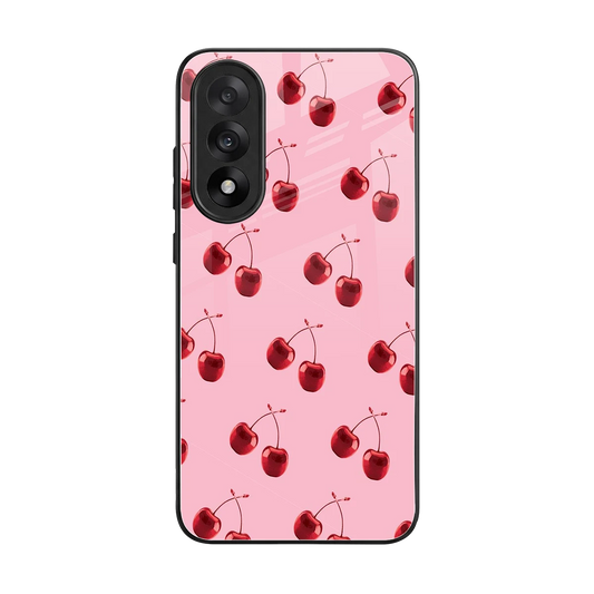Cherries back phone cover | glass case for oneplus nord 5