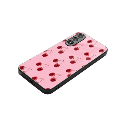Cherries stylish phone case for oneplus nord 5 | glossy glass and slim fit