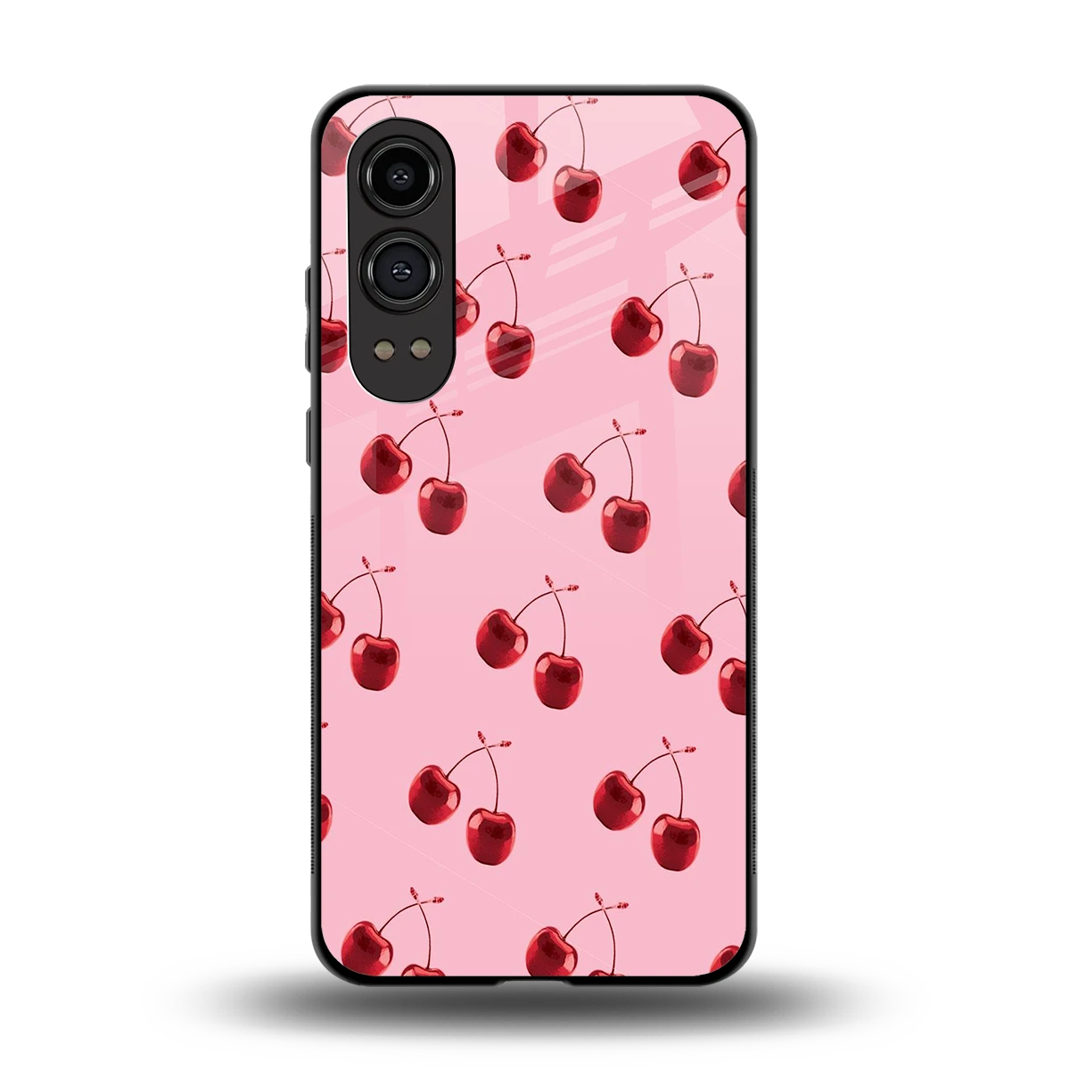 Cherries back phone cover | glass case for oneplus nord ce 4 lite