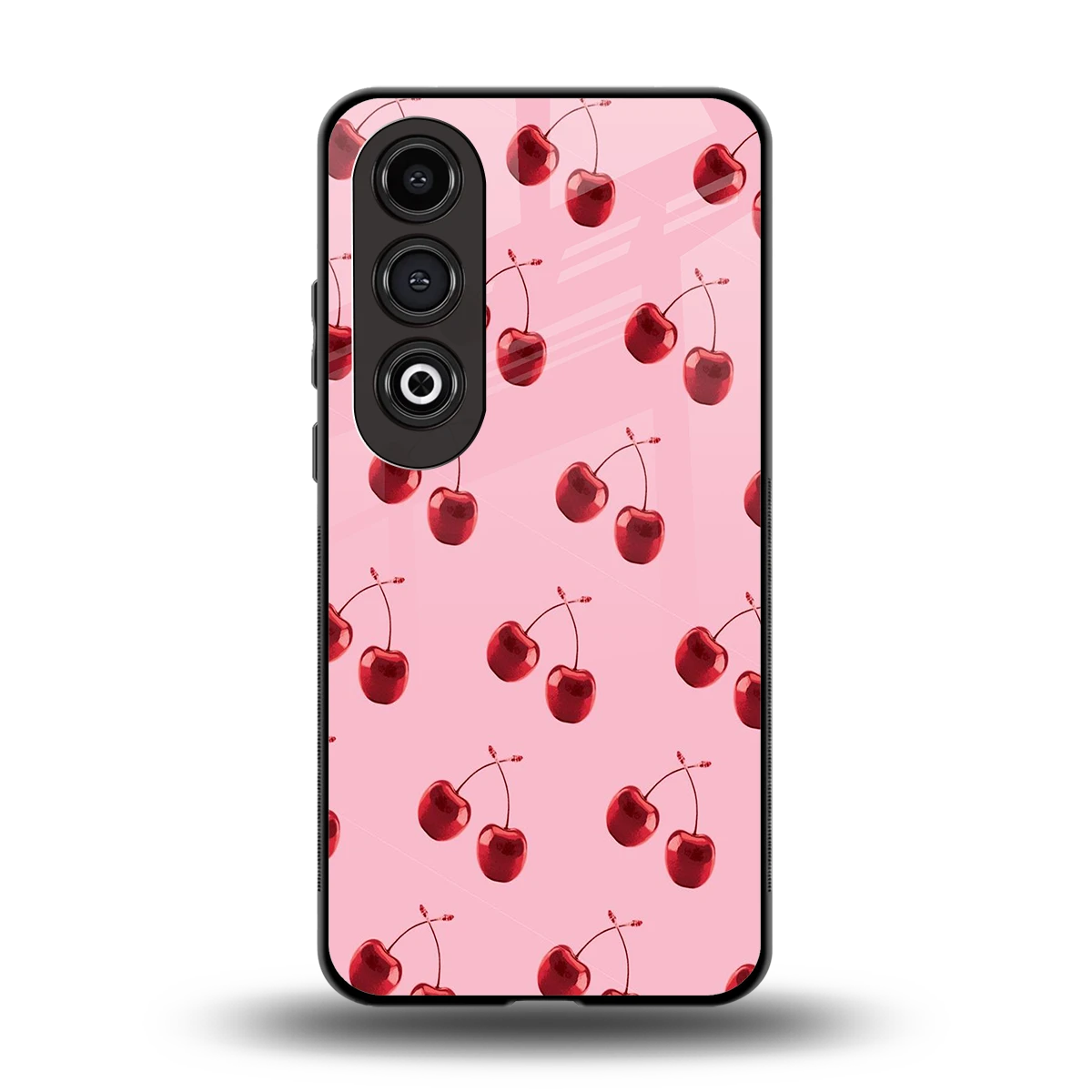 Cherries back phone cover | glass case for oneplus nord ce 4