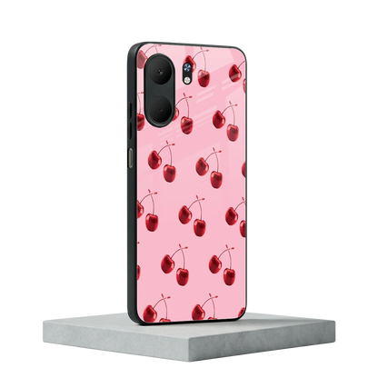 Cherries oppo a5x 5g mobile cover | shockproof glass phone case