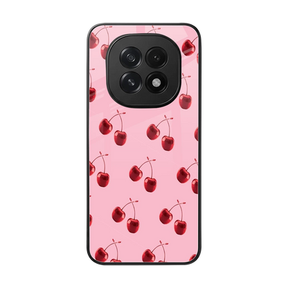 Cherries back phone cover | glass case for oppo f29 5g