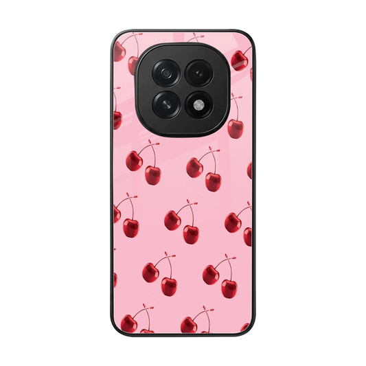 Cherries back phone cover | glass case for oppo f29 5g
