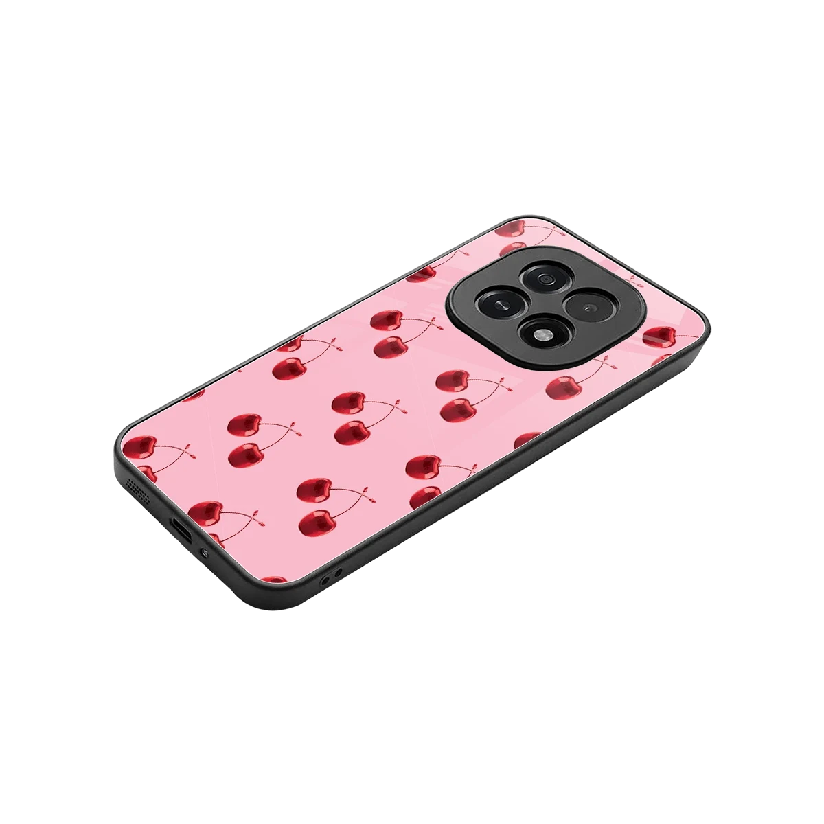 Cherries stylish phone case for oppo f29 5g | glossy glass and slim fit