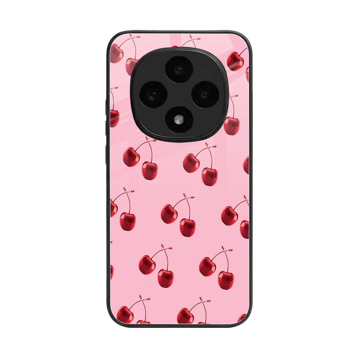 Cherries back phone cover | glass case for oppo f31 pro 5g
