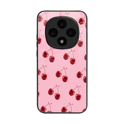 Cherries back phone cover | glass case for oppo f31 pro 5g