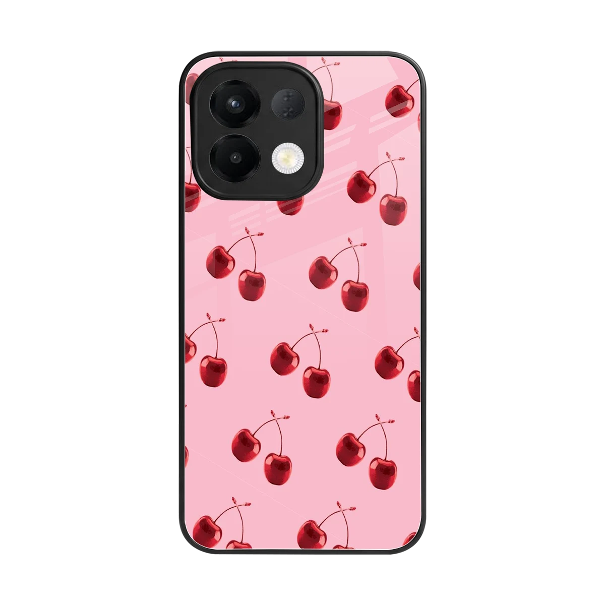 Cherries back phone cover | glass case for oppo k13 5g