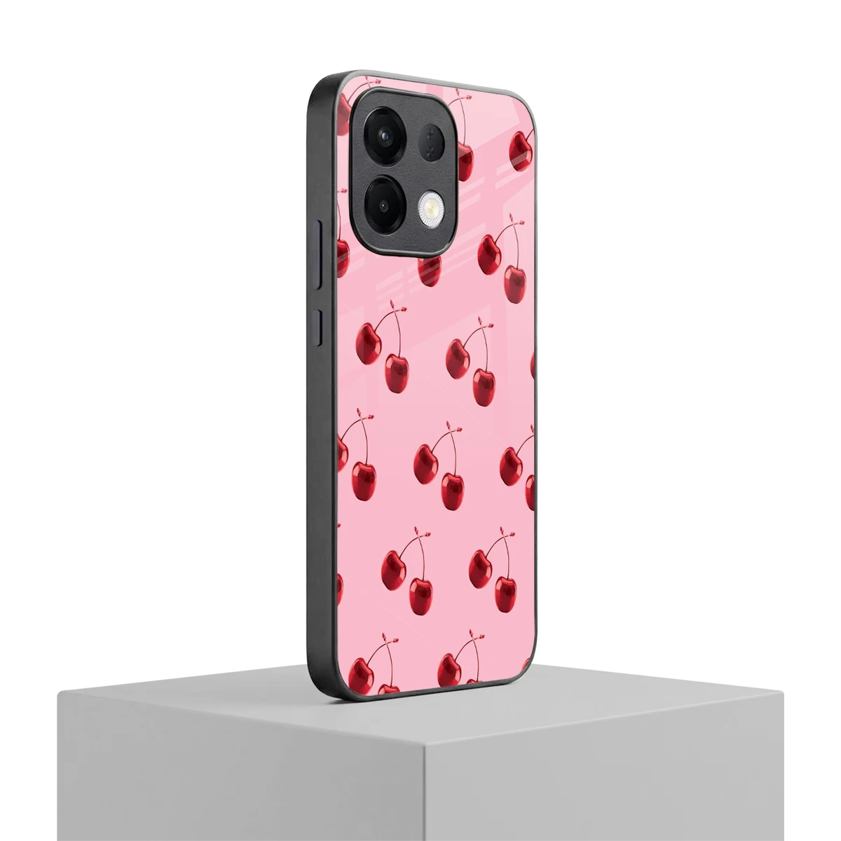 Cherries oppo k13 5g mobile cover | shockproof glass phone case