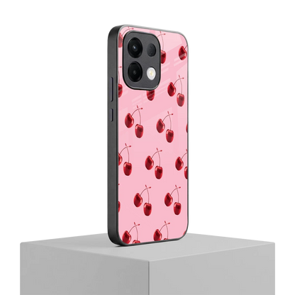 Cherries oppo k13 5g mobile cover | shockproof glass phone case