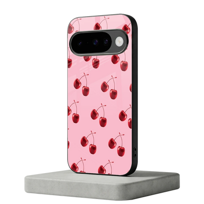 Cherries google pixel 10 mobile cover | shockproof glass phone case