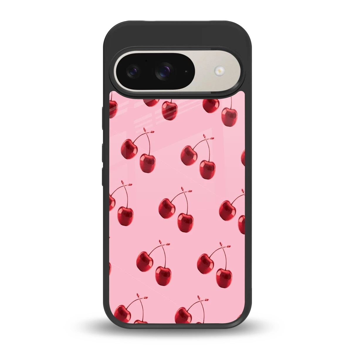 Cherries back phone cover | glass case for google pixel 9