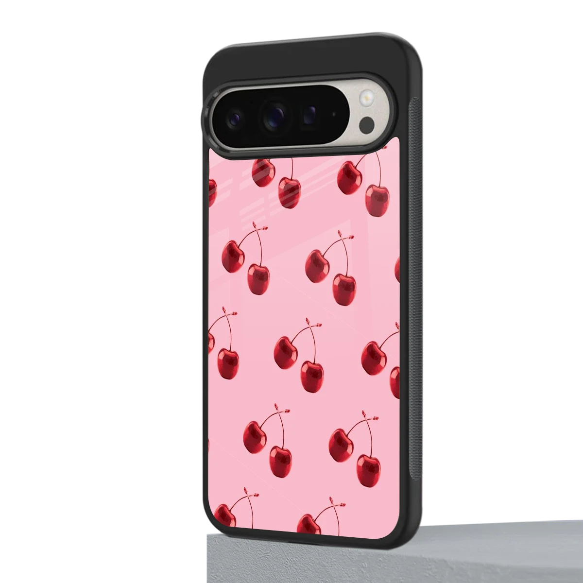 Cherries google pixel 9 pro xl mobile cover | shockproof glass phone case