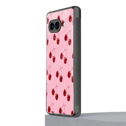 Cherries google pixel 10a mobile cover | shockproof glass phone case