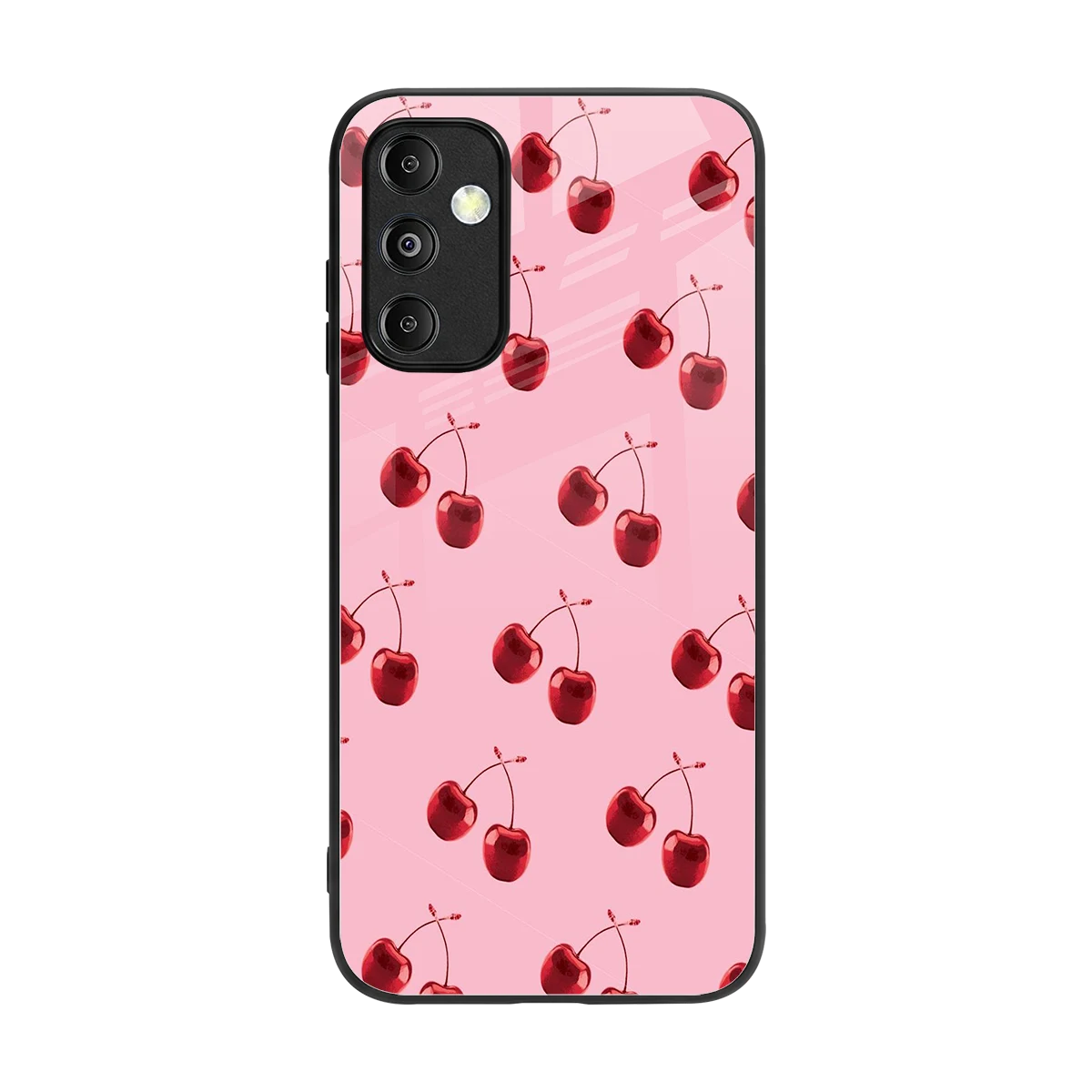 Cherries back phone cover | glass case for samsung galaxy m14 5g