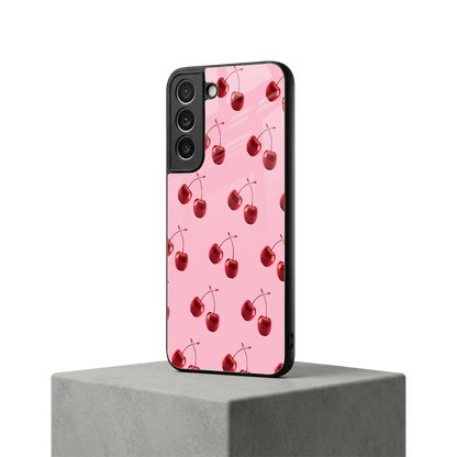 Cherries samsung galaxy s22 mobile cover | shockproof glass phone case