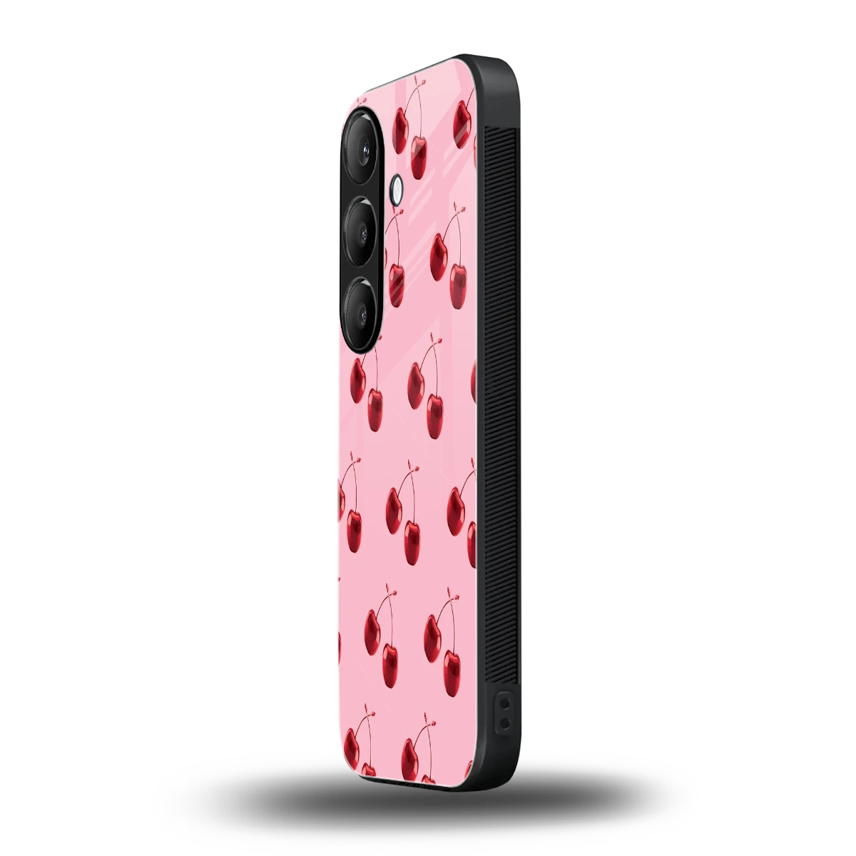 Cherries samsung galaxy s25 fe mobile cover | shockproof glass phone case