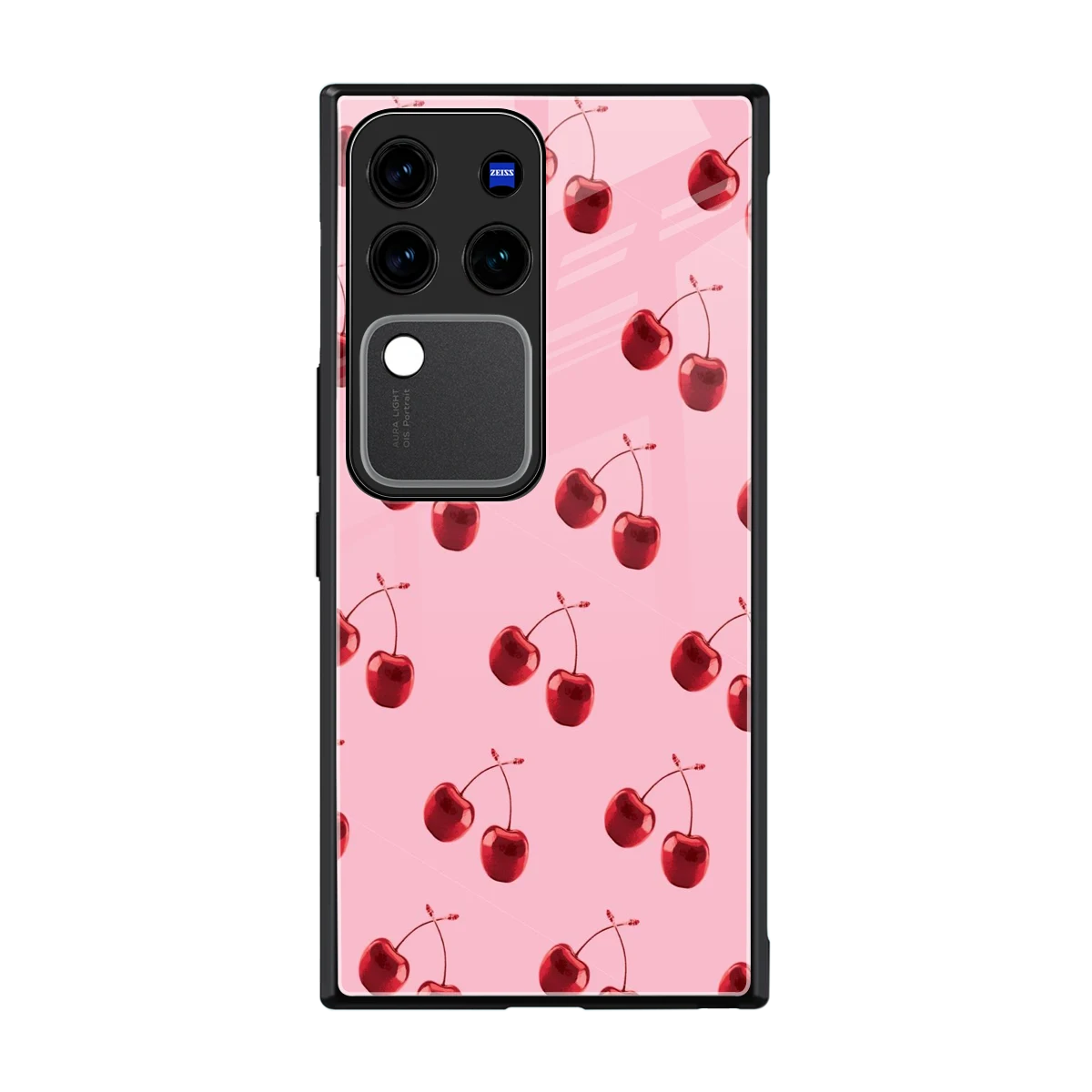 Cherries back phone cover | glass case forvivo v30 pro