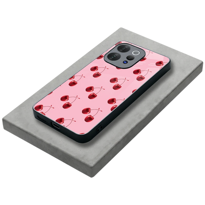 Cherries stylish phone case for vivo v70 elite | glossy glass and slim fit