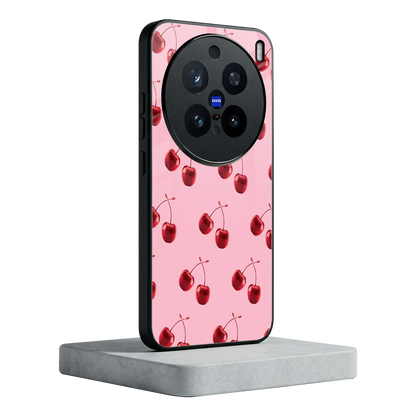 Cherries vivo x200 pro mobile cover | shockproof glass phone case