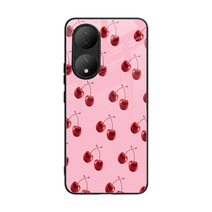 Cherries back phone cover | glass case for Vivo-y100
