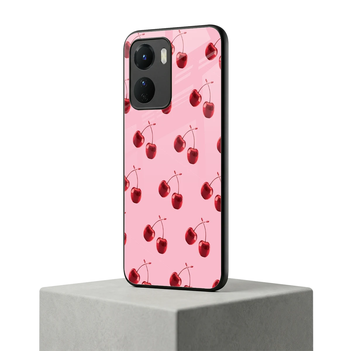 Cherries vivo y16 mobile cover | shockproof glass phone case