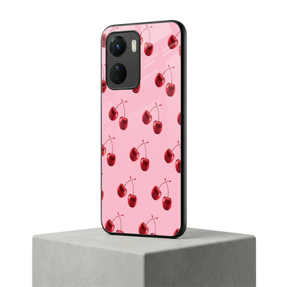 Cherries vivo y16 mobile cover | shockproof glass phone case