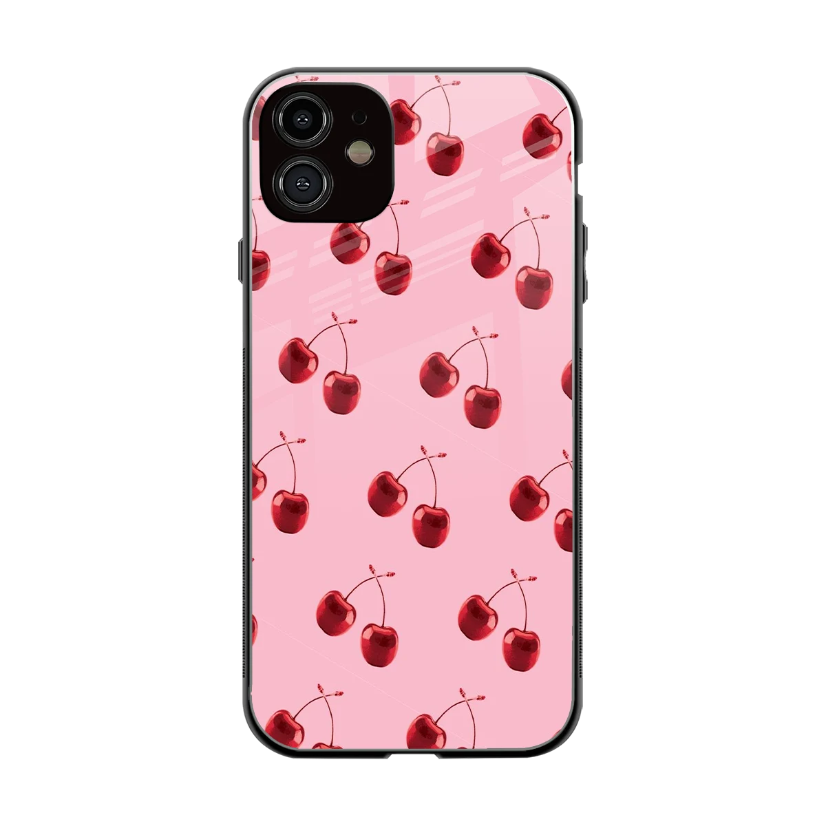 Cherries back phone cover | glass case for iphone 12