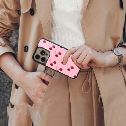 Cherries Phone Case for Iphone 16 | Glass Case