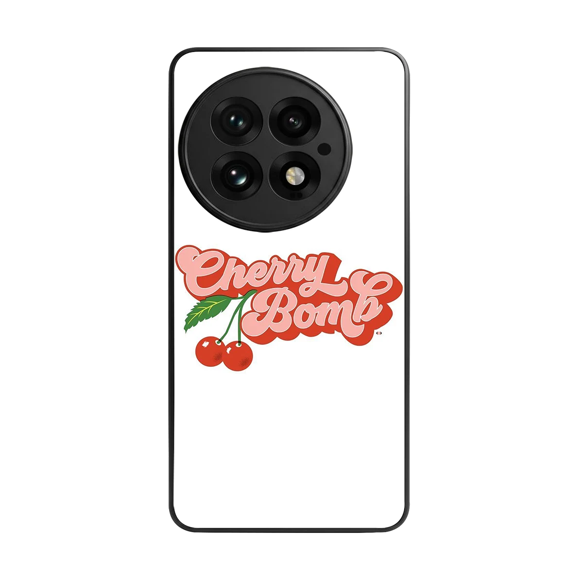 Cherry Bomb back phone cover | glass case for oneplus 13
