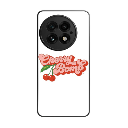 Cherry Bomb back phone cover | glass case for oneplus 13