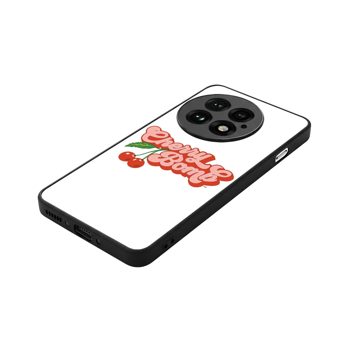 Cherry Bomb stylish phone case for oneplus 13 | glossy glass and slim fit