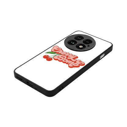 Cherry Bomb stylish phone case for oneplus 13 | glossy glass and slim fit