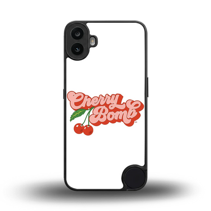 Cherry Bomb back phone cover | glass case for cmf nothing phone 1
