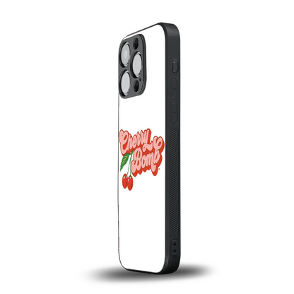 Cherry Bomb iphone 13 pro mobile cover | shockproof glass phone case
