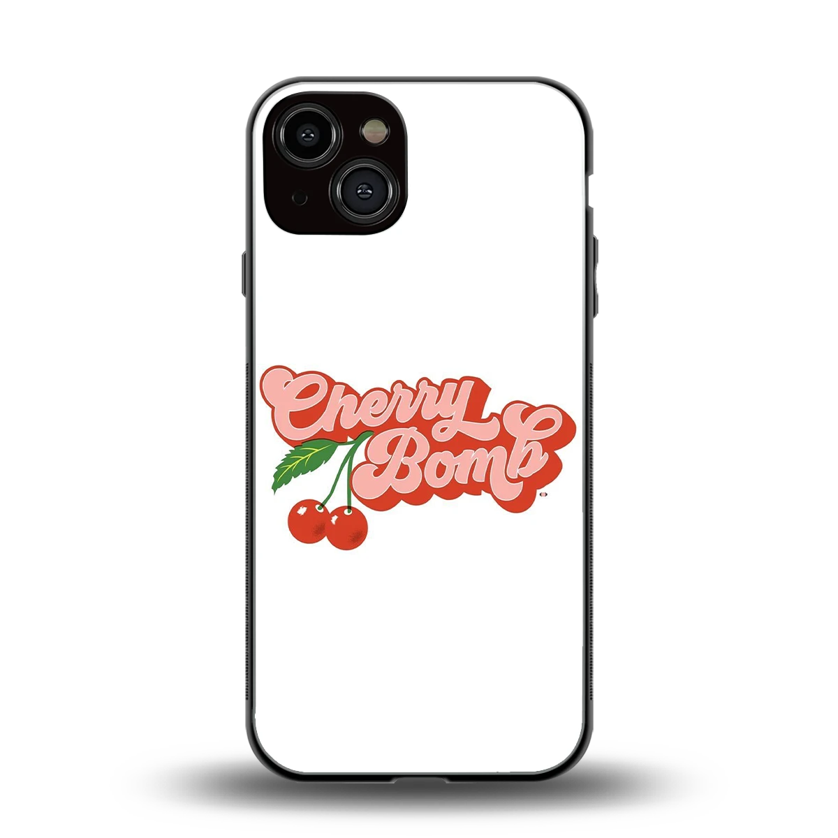 Cherry Bomb back phone cover | glass case for iphone 13