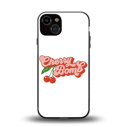 Cherry Bomb back phone cover | glass case for iphone 13